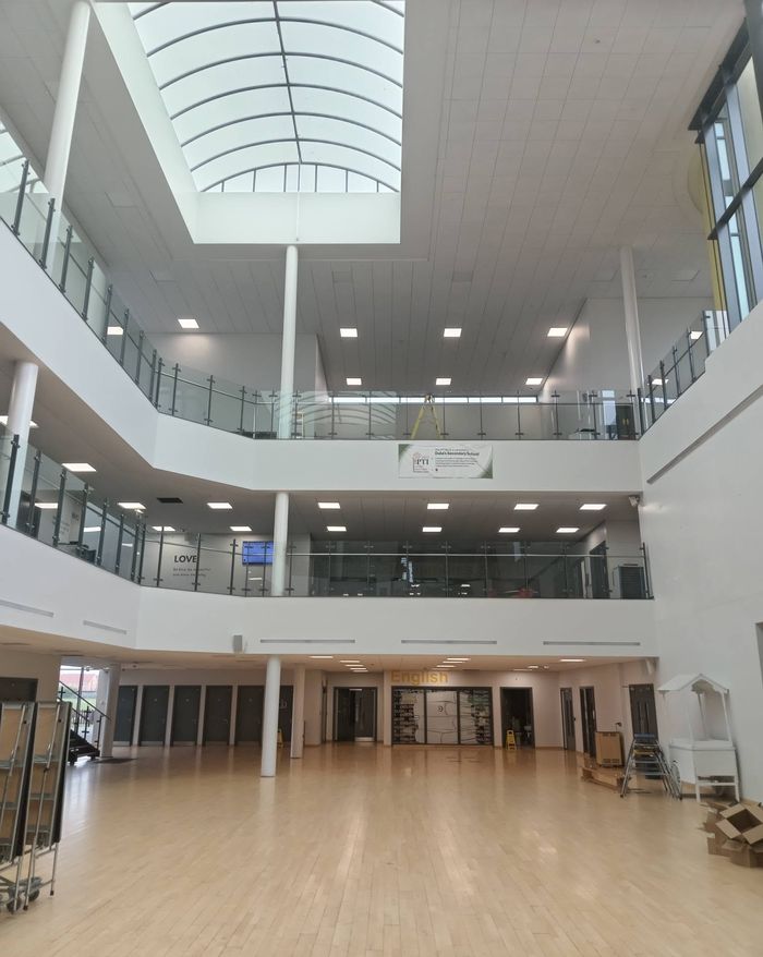 Large atrium over several floors
